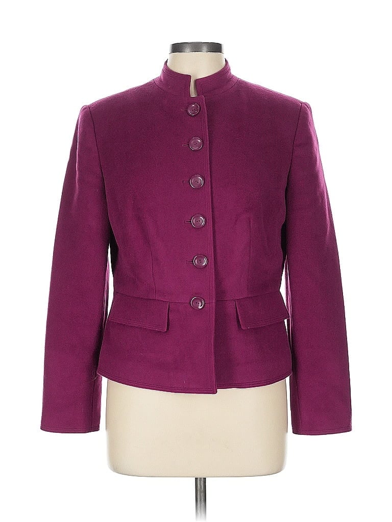 Pre-owned Chadwicks Wool Coat In Burgundy