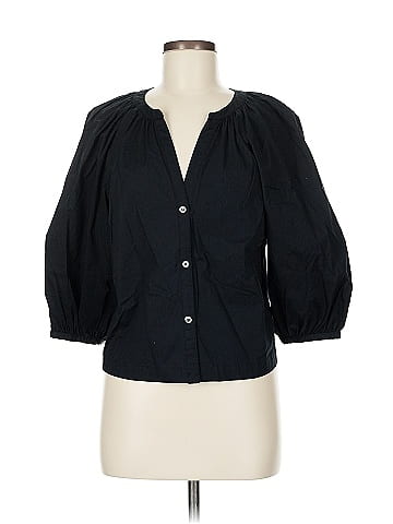 STAUD 3/4 Sleeve Button-Down Shirt (view 1)