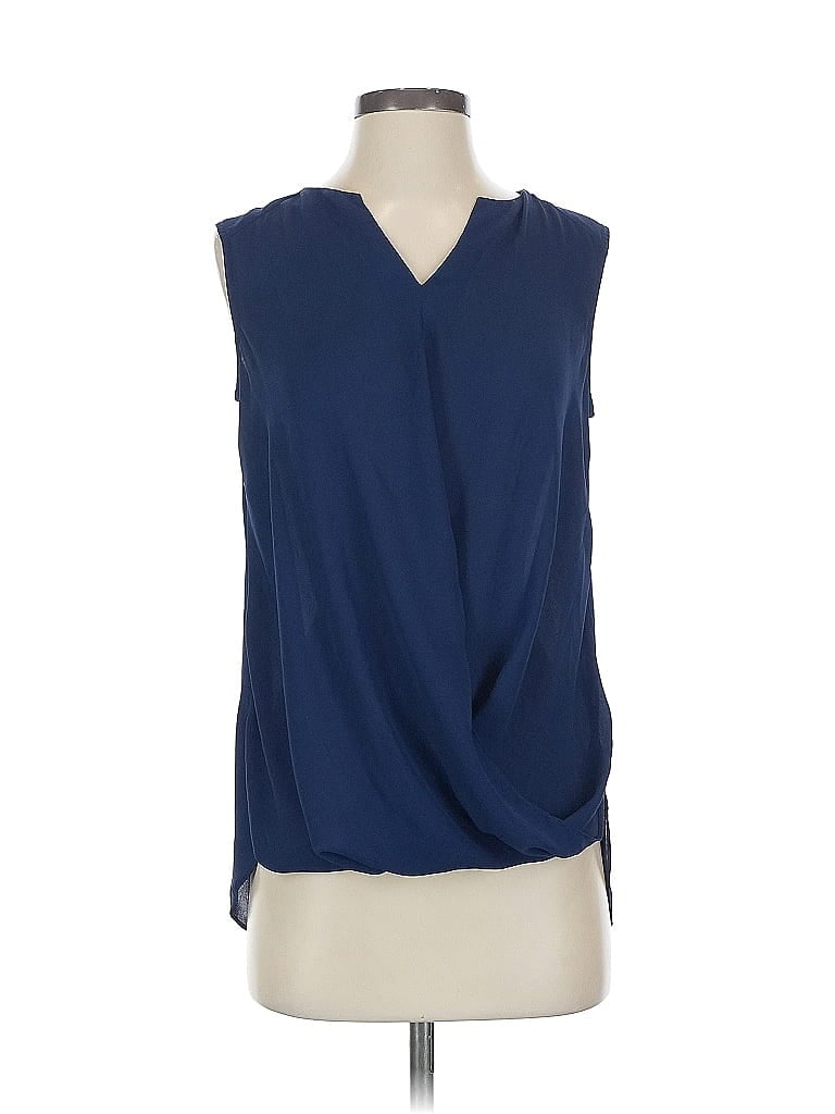 Pre-owned Laundry By Shelli Segal Sleeveless Blouse In Blue