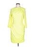 Black Halo Solid Yellow Cocktail Dress Size 10 - photo 1