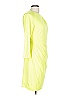 Black Halo Solid Yellow Cocktail Dress Size 10 - photo 3