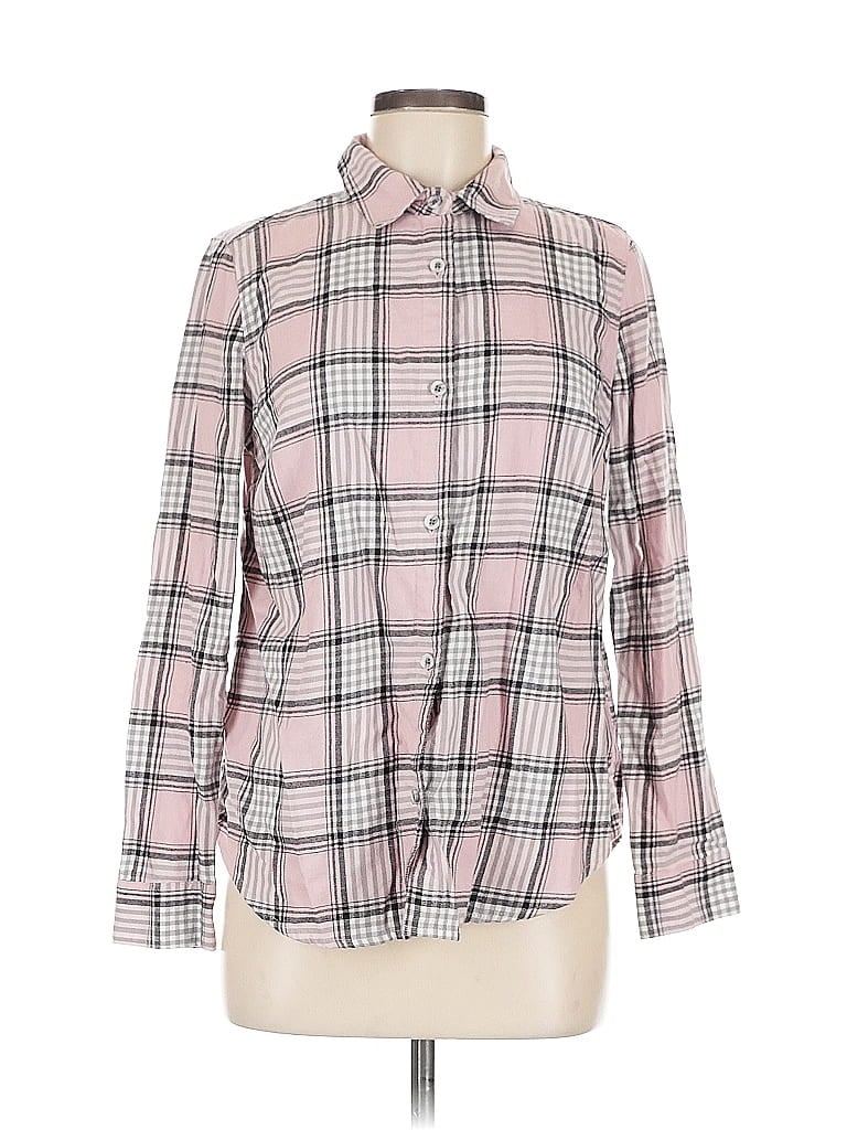 Pre-owned Old Navy Long Sleeve Blouse In Pink