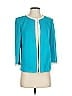 St. John Collection Teal Wool Cardigan Size 4 - photo 1