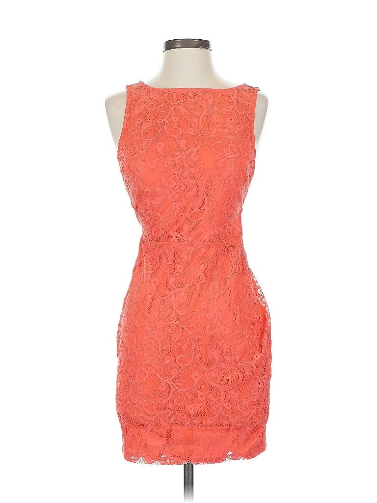 Pre-owned Bebe Cocktail Dress In Orange