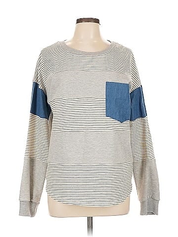 Hem & Thread Pullover Sweater (view 1)