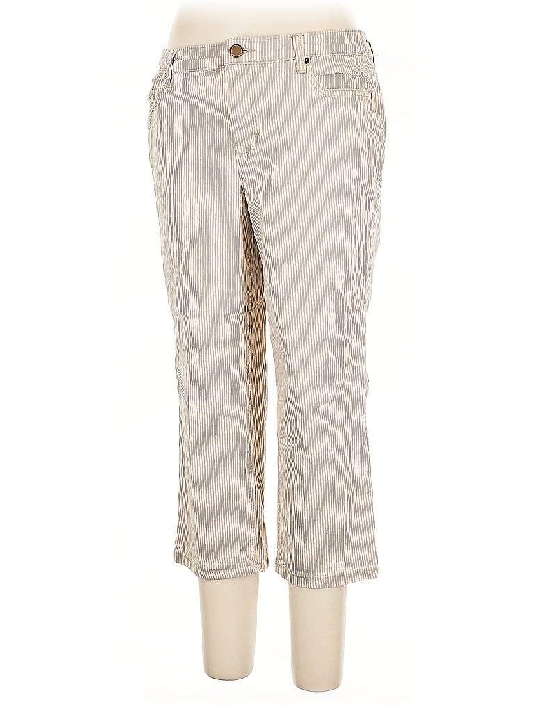 Pre-owned Christopher & Banks Khaki Pant In Brown