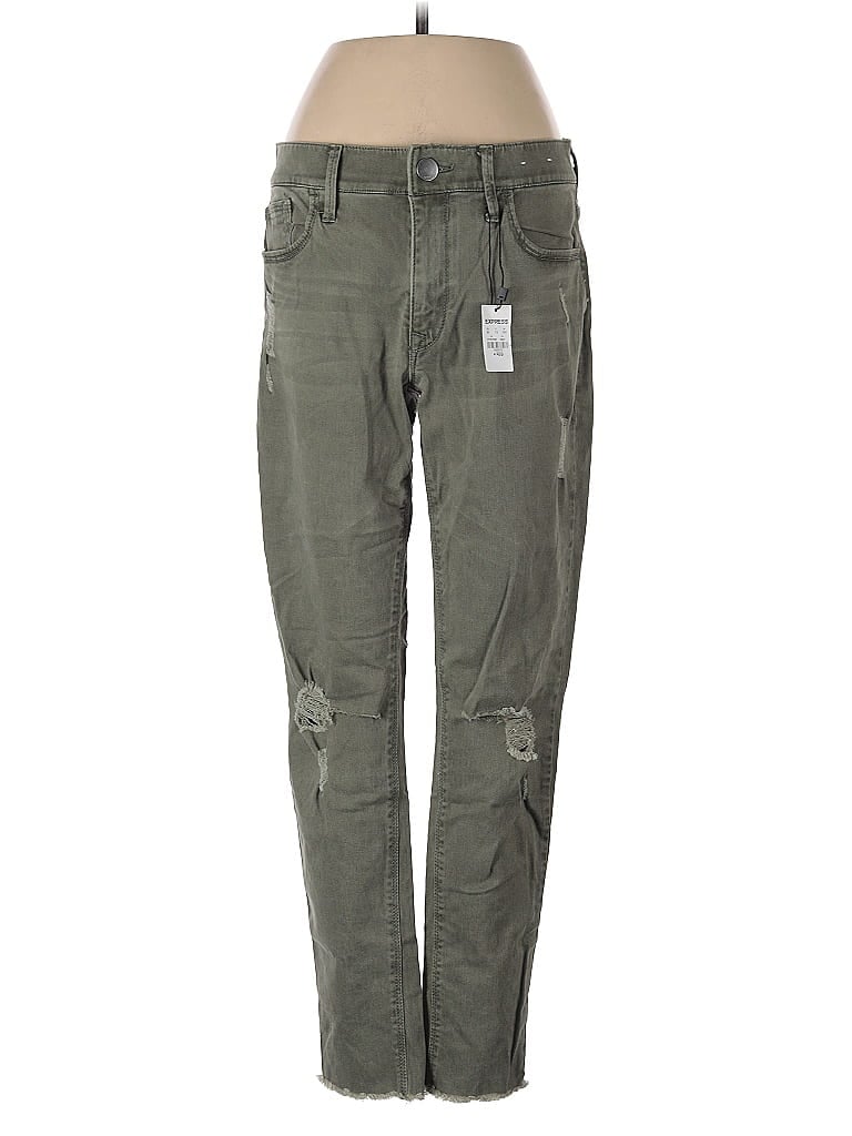 Pre-owned Express Cargo Pants In Green
