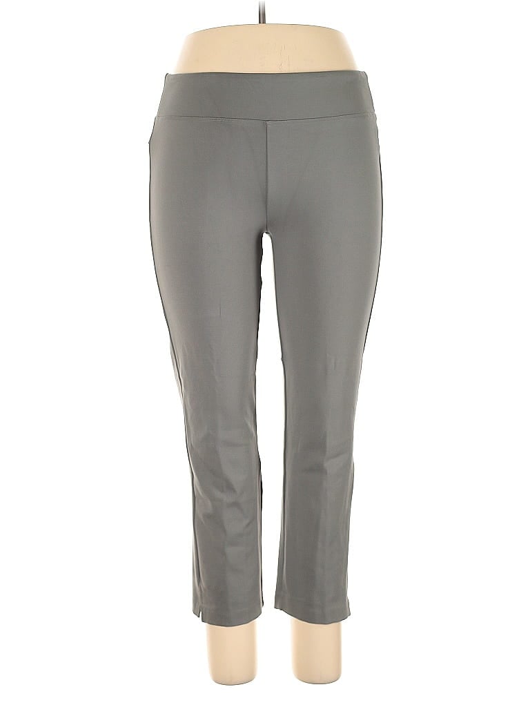 Pre-owned Peach Active Pants In Gray