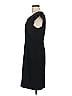 J.Crew 100% Polyester Solid Black Casual Dress Size 8 - photo 5