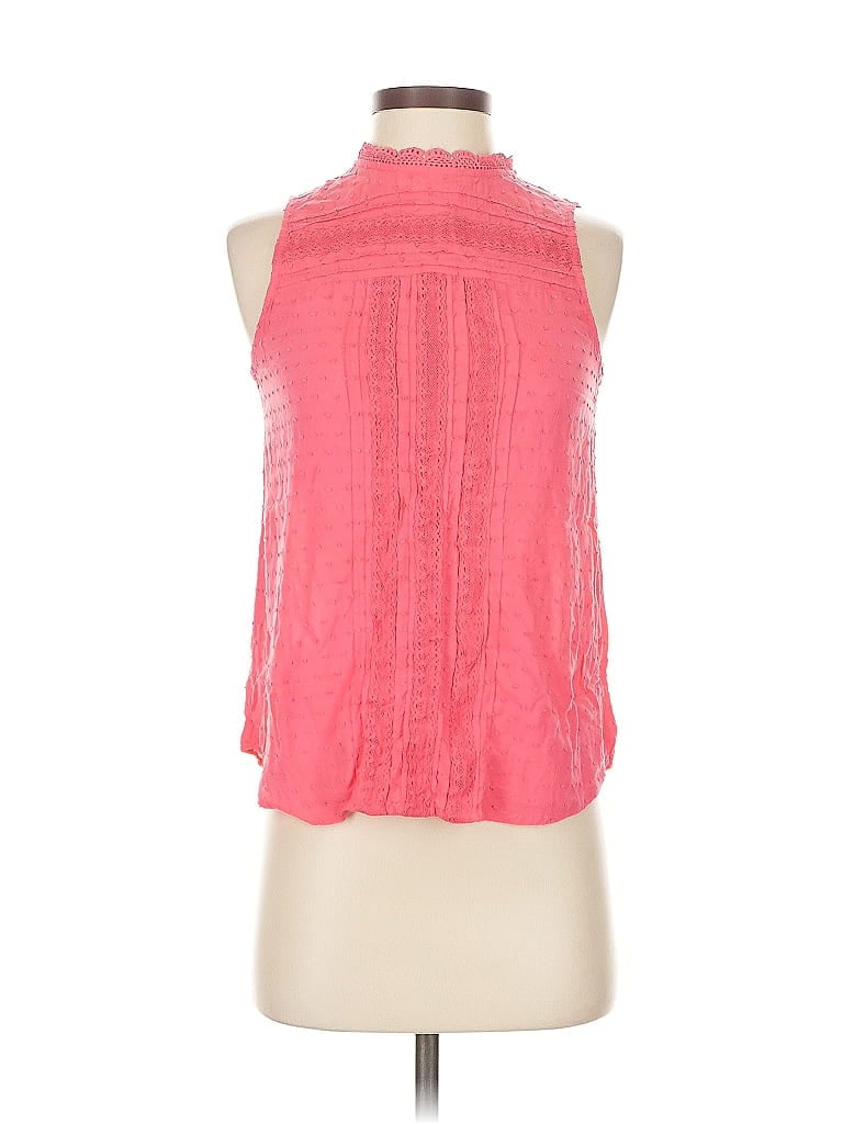 Pre-owned Gap Sleeveless Blouse In Pink