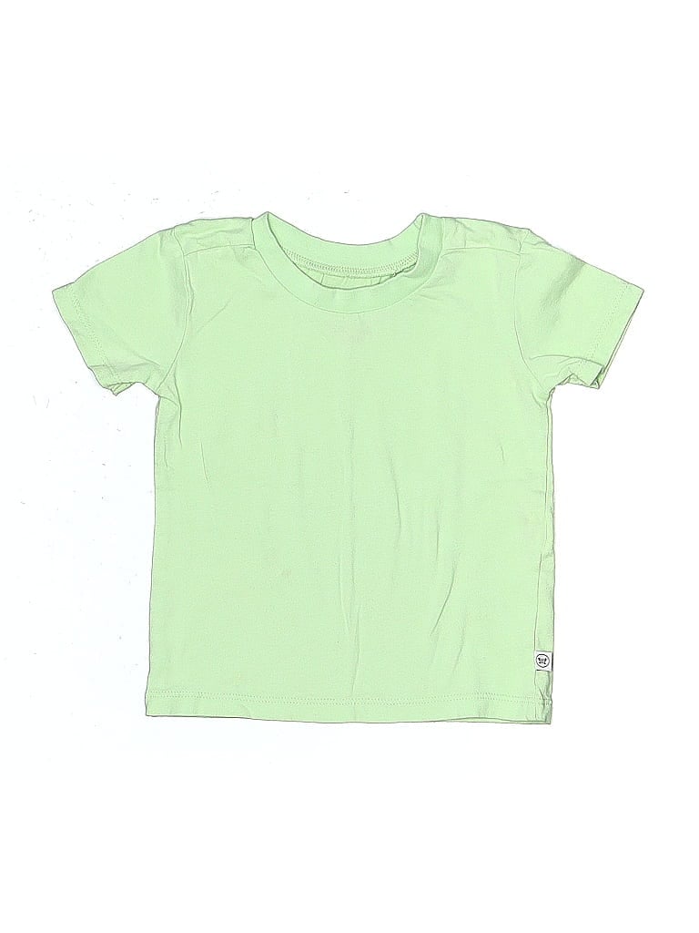 Pre-owned Honest Baby Clothing Kids' Short Sleeve T-shirt In Green
