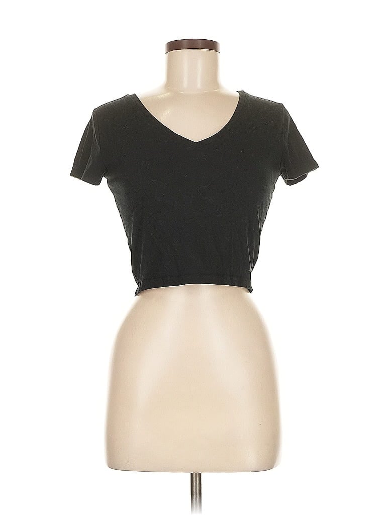 WILD FABLE Pre-owned Short Sleeve T-shirt In Black