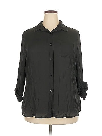 HOTOUCH 3/4 Sleeve Button-Down Shirt (view 1)