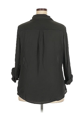 HOTOUCH 3/4 Sleeve Button-Down Shirt (view 2)