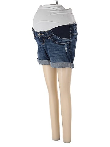 Indigo Blue Denim Shorts (view 1)
