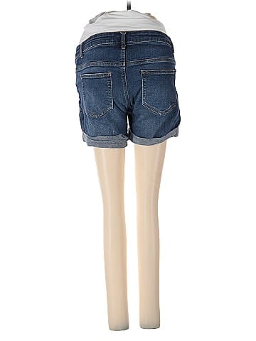 Indigo Blue Denim Shorts (view 2)