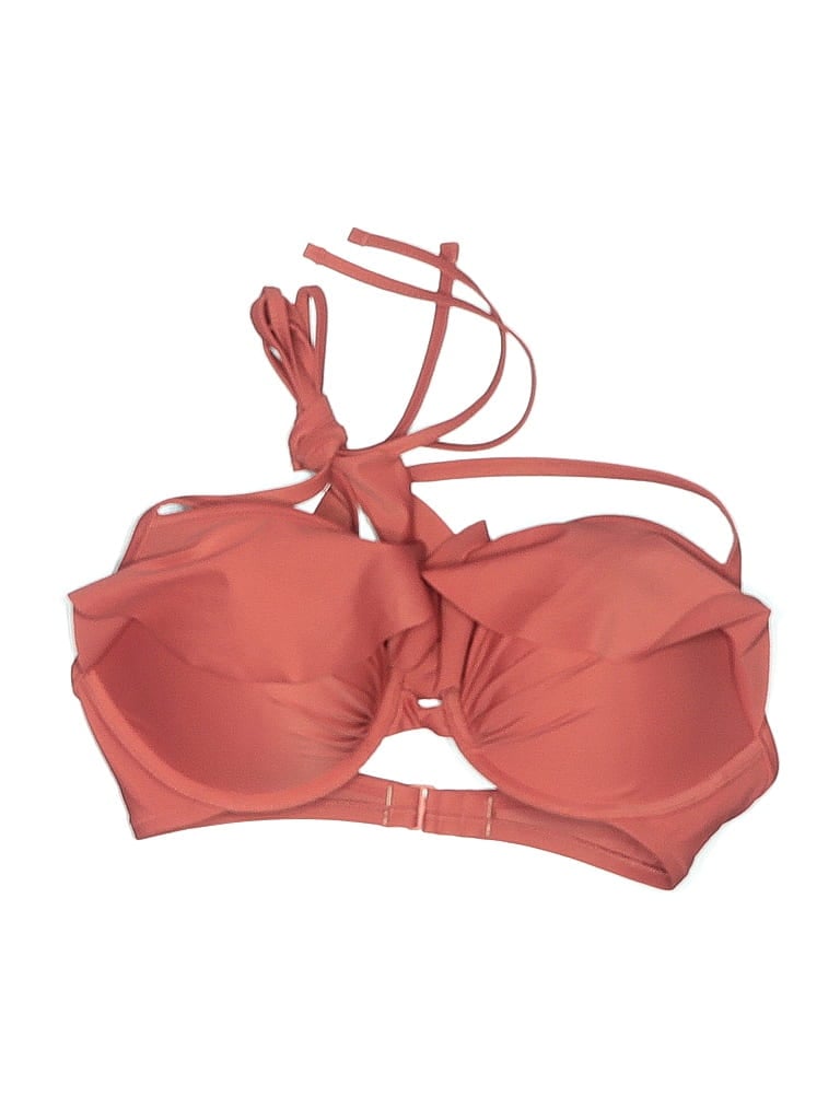 Pre-owned Aerie Swimsuit Top Pink Solid Pattern Swimwear