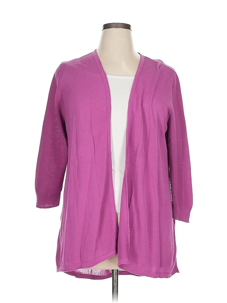Pre-owned Chico's Cardigan Sweater In Purple