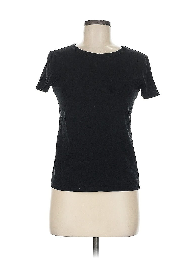 Pre-owned H&m Short Sleeve T-shirt In Black
