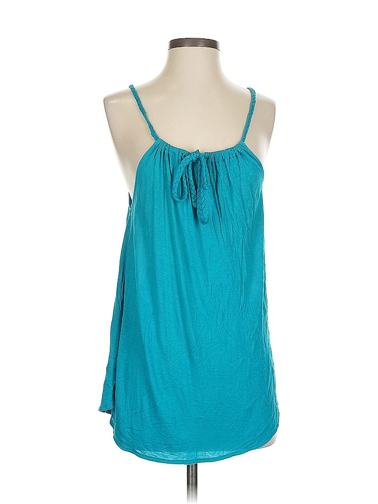Pre-owned Joe Fresh Sleeveless Blouse In Blue
