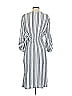 Max Studio 100% Cotton Stripes Blue Casual Dress Size 1 - photo 2
