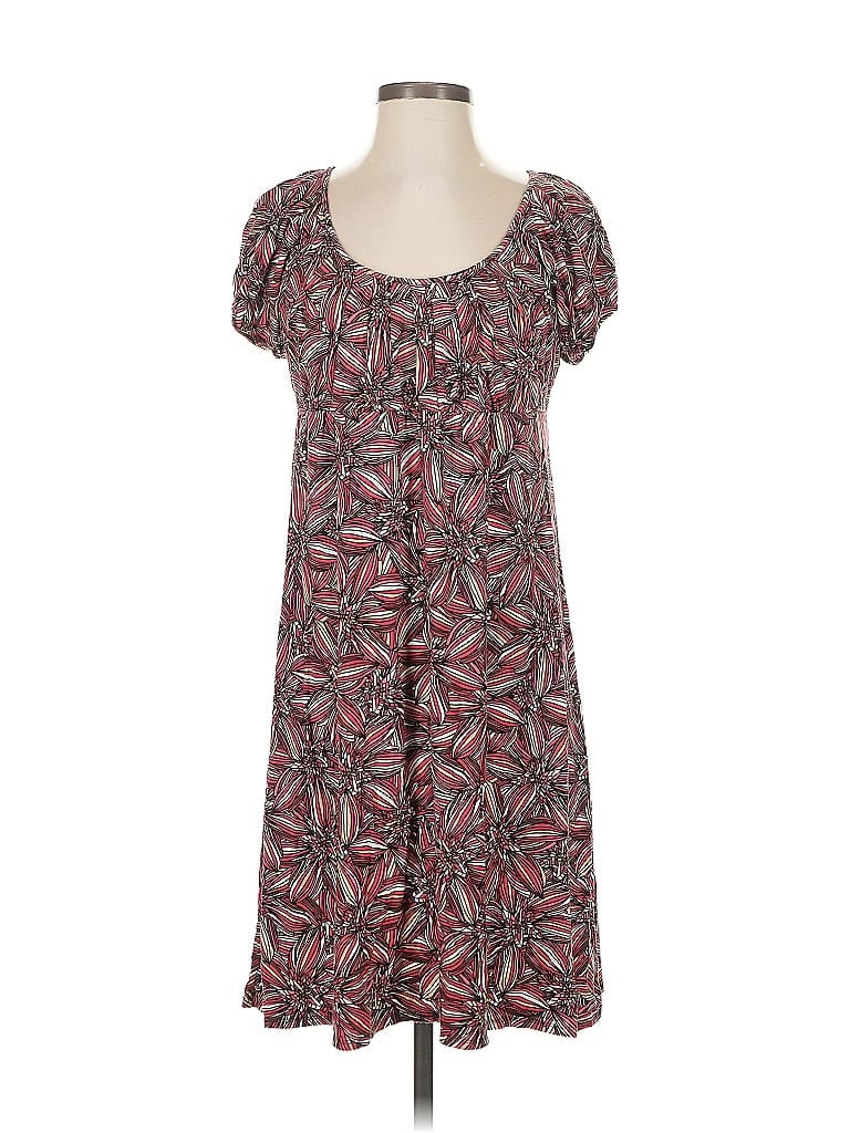 Pre-owned Ann Taylor Loft Casual Dress In Burgundy