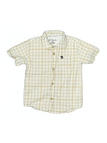 CALVIN KLEIN JEANS Short Sleeve Button-Down Shirt (view 1)