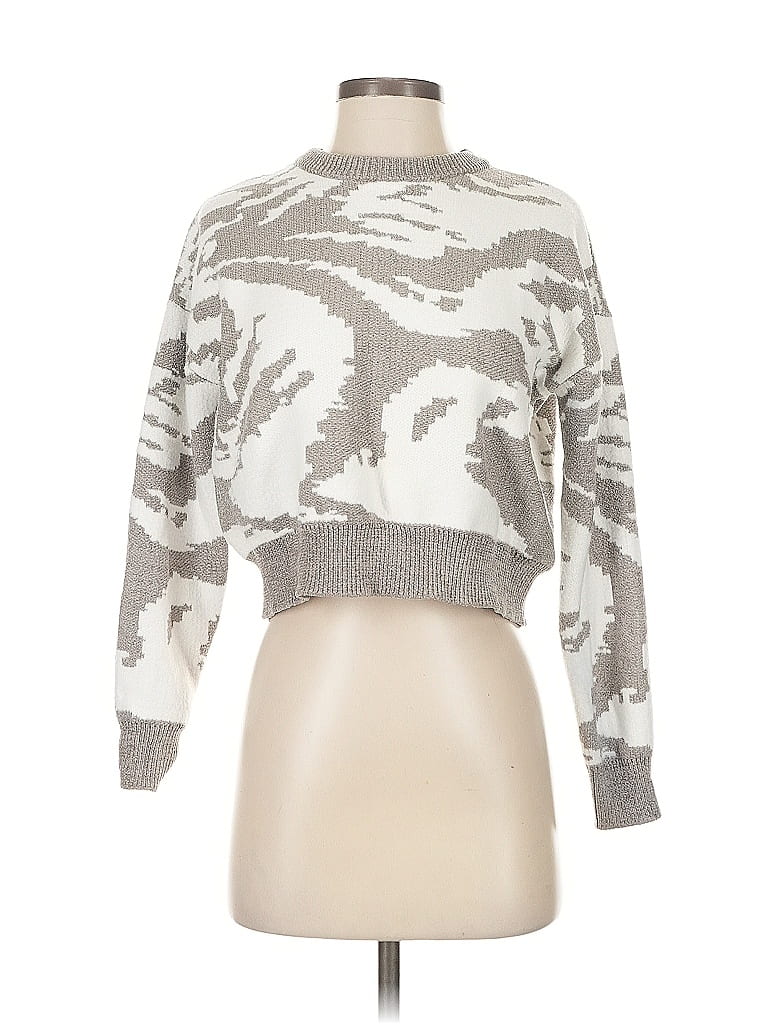 Pre-owned William Rast Pullover Sweater In Gray