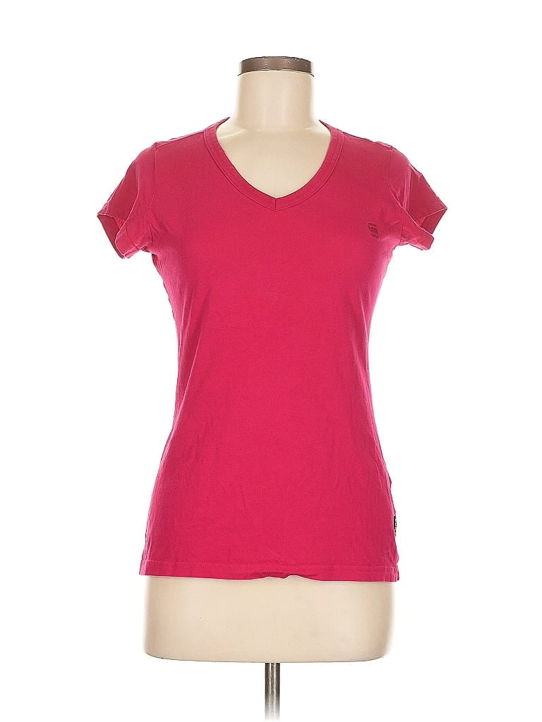 Pre-owned G-star Raw Short Sleeve T-shirt In Burgundy