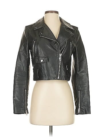 Zara Faux Leather Jacket (view 1)