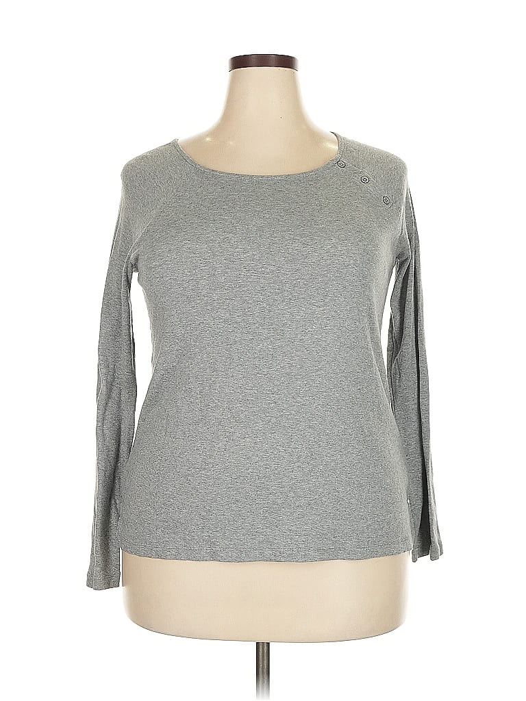 Pre-owned Gap Outlet Long Sleeve T-shirt In Gray