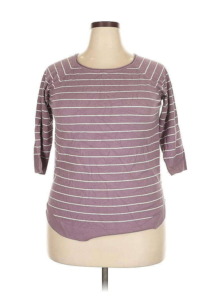 Pre-owned Pink Clover 3/4 Sleeve T-shirt In Purple