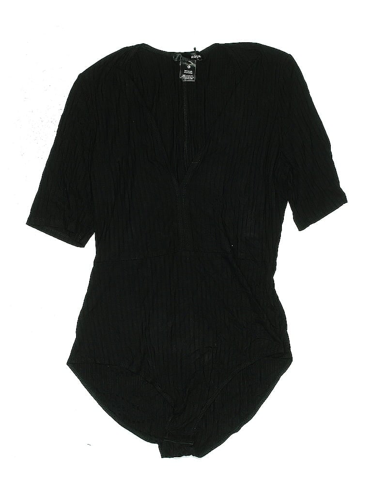 Pre-owned Aqua Bodysuit In Black