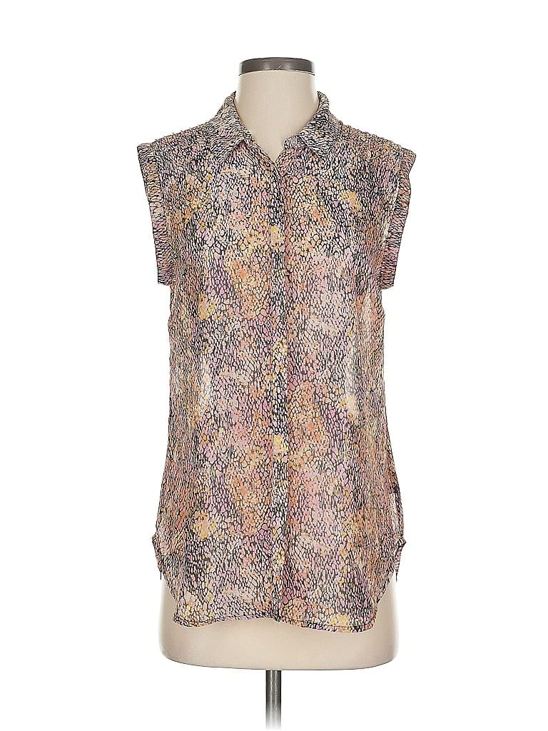 Pre-owned Pjk Patterson J. Kincaid Sleeveless Blouse In Brown