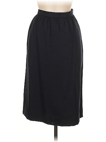 Yves Saint Laurent Rive Gauche Vintage Wool Pencil Skirt (view 1)