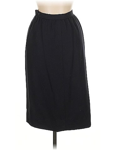 Yves Saint Laurent Rive Gauche Vintage Wool Pencil Skirt (view 2)