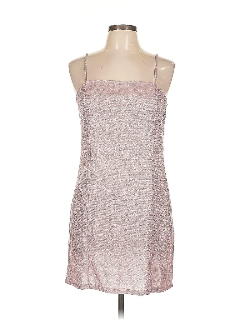 Pre-owned Divided By H&m Cocktail Dress In Silver