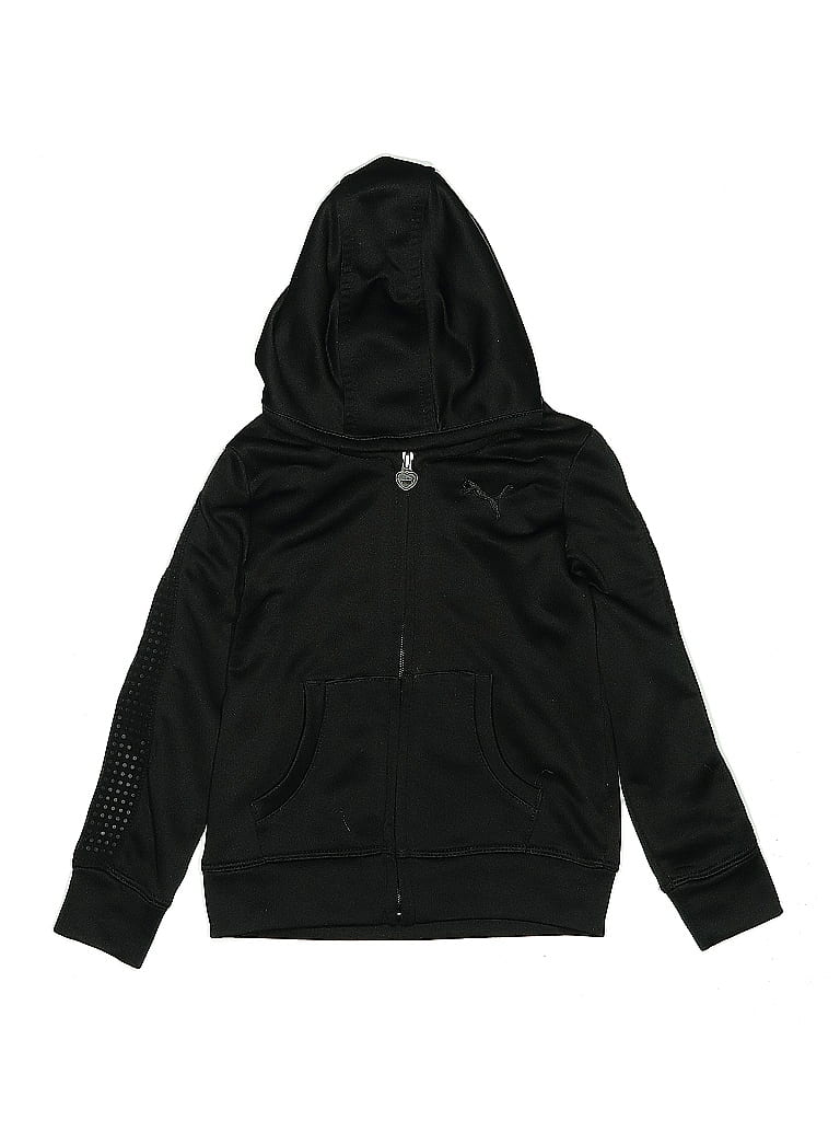Click to view more detailed imagery on our partner's website Pre-owned Puma Kids' Zip Up Hoodie In Black