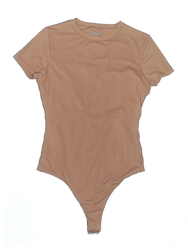 Pre-owned Pumiey Bodysuit In Brown