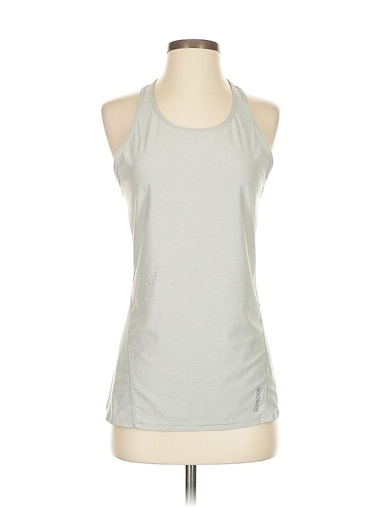 Click to view more detailed imagery on our partner's website Pre-owned Reebok Tank Top Gray Halter Neckline Tops