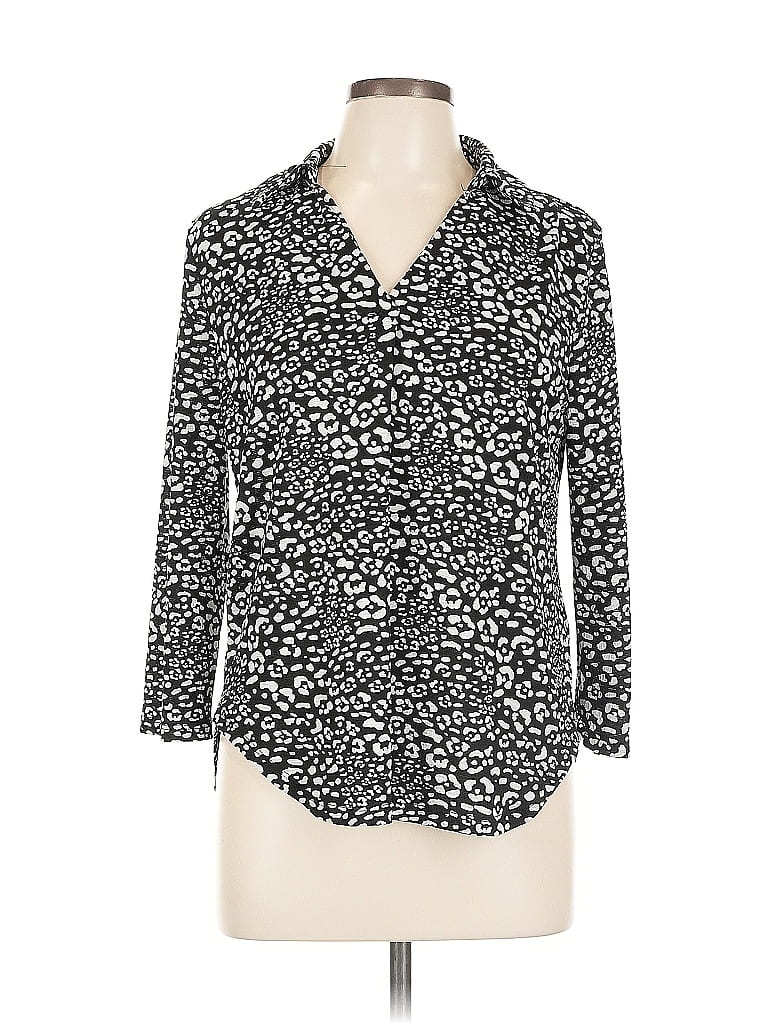 Click to view more detailed imagery on our partner's website Pre-owned Fred David 3/4 Sleeve Blouse In Black