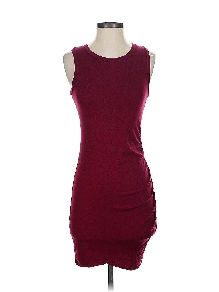Pre-owned Love, Fire Casual Dress In Burgundy