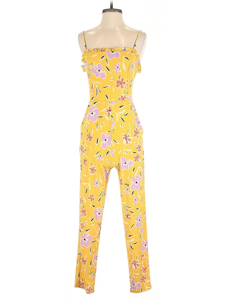 Pre-owned Bcbgeneration Jumpsuit In Yellow
