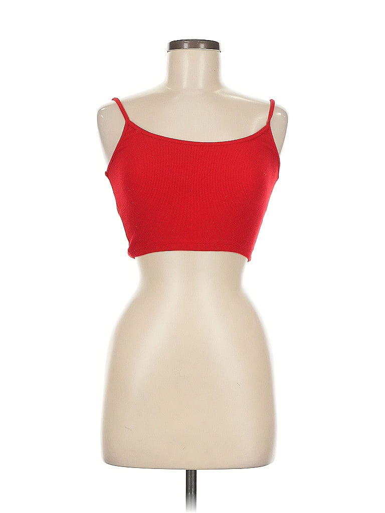 BRANDY MELVILLE Pre-owned Tube Top Red Strapless Neckline Tops