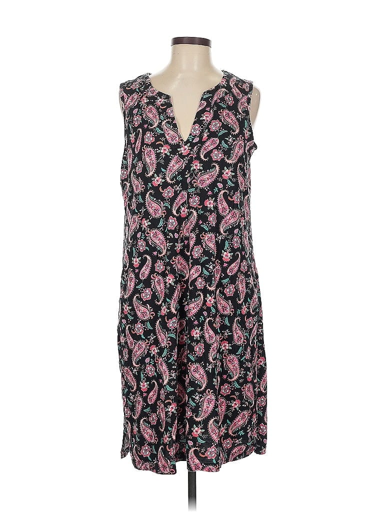 Pre-owned Lands' End Casual Dress In Black