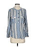 Joie Stripes Blue Long Sleeve Blouse Size XS - photo 1