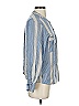 Joie Stripes Blue Long Sleeve Blouse Size XS - photo 4