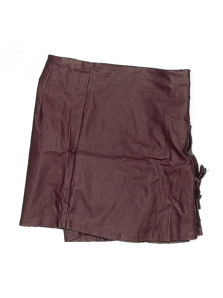 Pre-owned Le Lis Casual Skirt In Burgundy