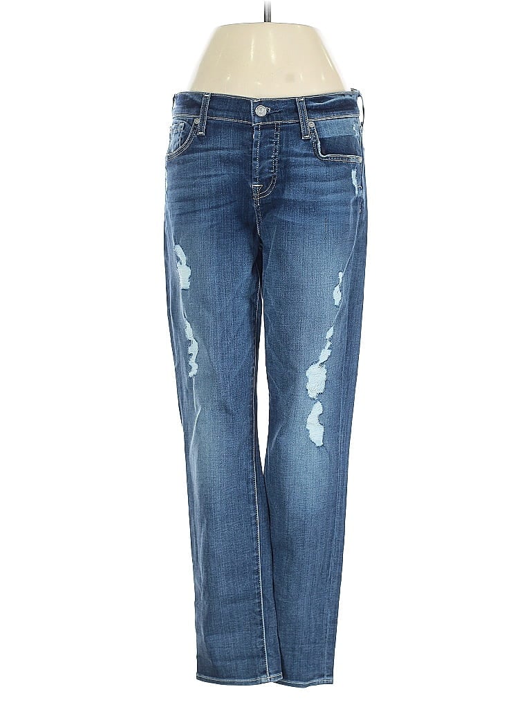 Pre-owned 7 For All Mankind Jeans In Blue