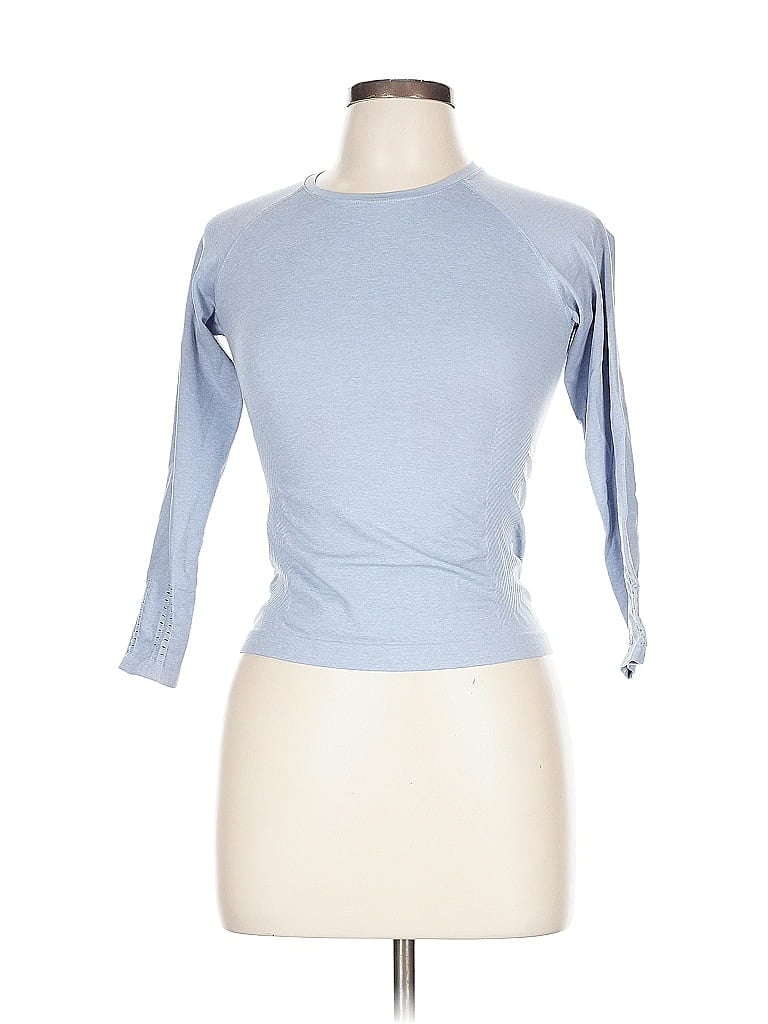 Z BY ZELLA Pre-owned 3/4 Sleeve T-shirt In Blue